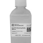 Bottle of Cepham Life Sciences Blotto Blocking Buffer, 500 mL; contains 5% milk protein; store at 4°C.
