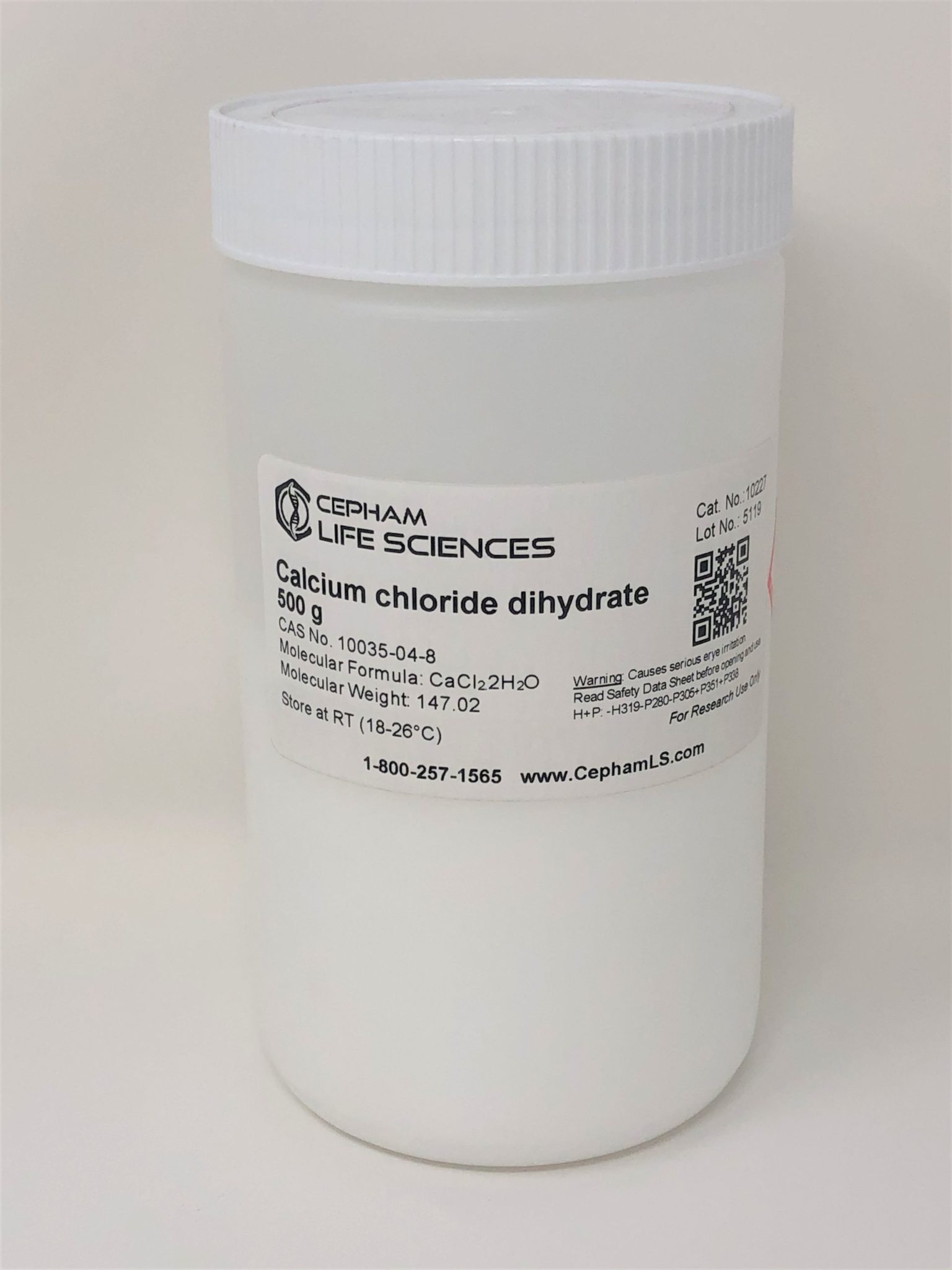 Calcium Chloride Dihydrate Cacl2 2h2o Cepham Life Sciences Research Products