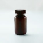 125ml Amber Color Round PP Storage Bottle, Wide Mouth, Sterile, 10/pk, 100/cs