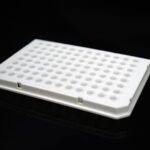 100ul?96?Well?PCR?Plates,?Semi?Skirt,?Roche,?H12 Notch,?White, 10/pk, 50/cs