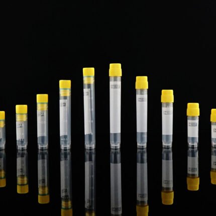 2D Barcode 0.5ml Cryogenic Vial, Self-Standing, External Thread, Sterile 9*9/rack, 16 racks /cs, 1296 vials /cs