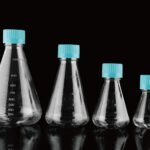 250 mL PC Conical Erlenmeyer Flasks, Flat Bottom, Vent Filter Caps, Sterile,1/pk, 12/cs
