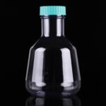 2L PC High Efficient Erlenmeyer Flasks, Flat Base, Vent Filter Cap, Sterile, 1/pk, 4/cs