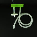3L Wide-mouth High Efficiency Erlenmeyer Flask Inverted Transfer Cap with TPE Tube (50cm 1/4" ID 7/16" OD), Vent Filter (0.22 ?m ?42mm), without Flask , Sterile, 1/pk, 4/cs