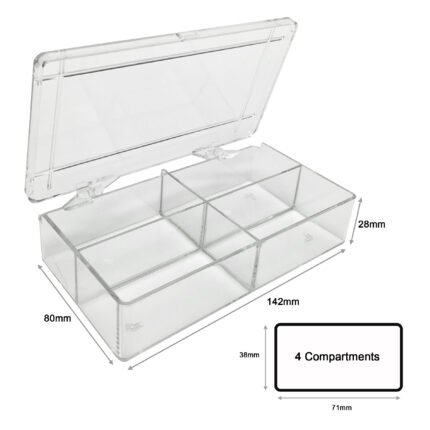 MultiBox?, 4 compartments, 38 x 71 x 28mm each (11/2 x 2 13/16 x 11/8 in.), for various gels including half-mini protein gels