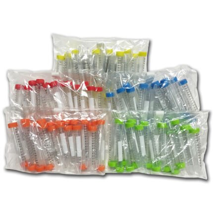 Rainbow Cap Centrifuge Tube 15mL Bagged