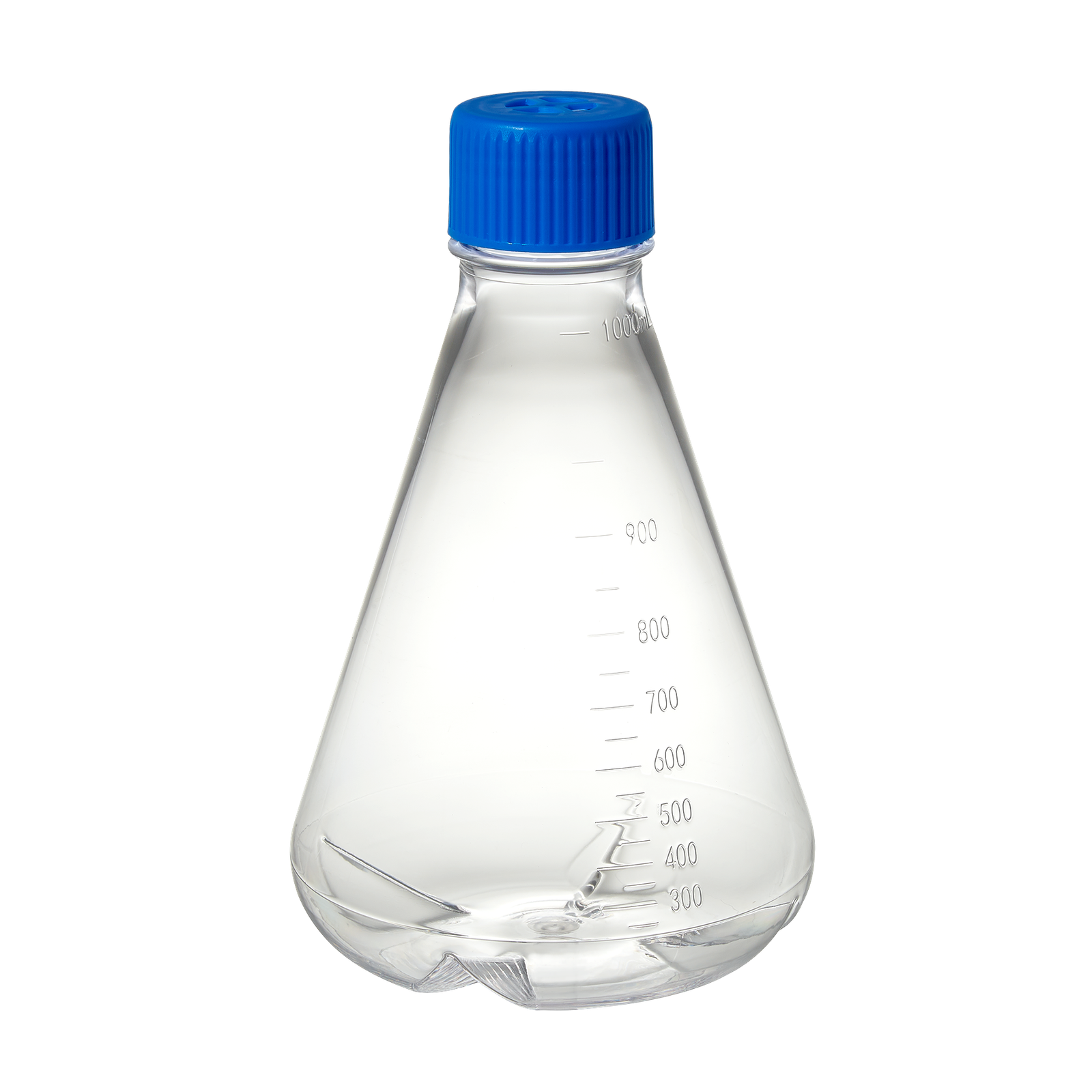 F4063-B Erlenmeyer Flask, PC, vented, 1L - Image 1