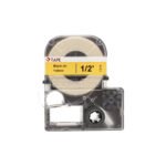 12mm ULT tape - white w/ black print