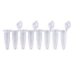 0.2mL PCR Strips, attached flat caps