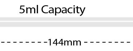 5mL Capacity, Extended Tip, Std Bulb