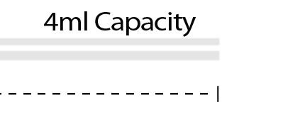 4mL Capacity, Short Stem