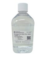 1 L bottle of nuclease-free water with white screw cap, label reads Nuclease Free Water Non-DEPC Treated — Cepham Life Sciences